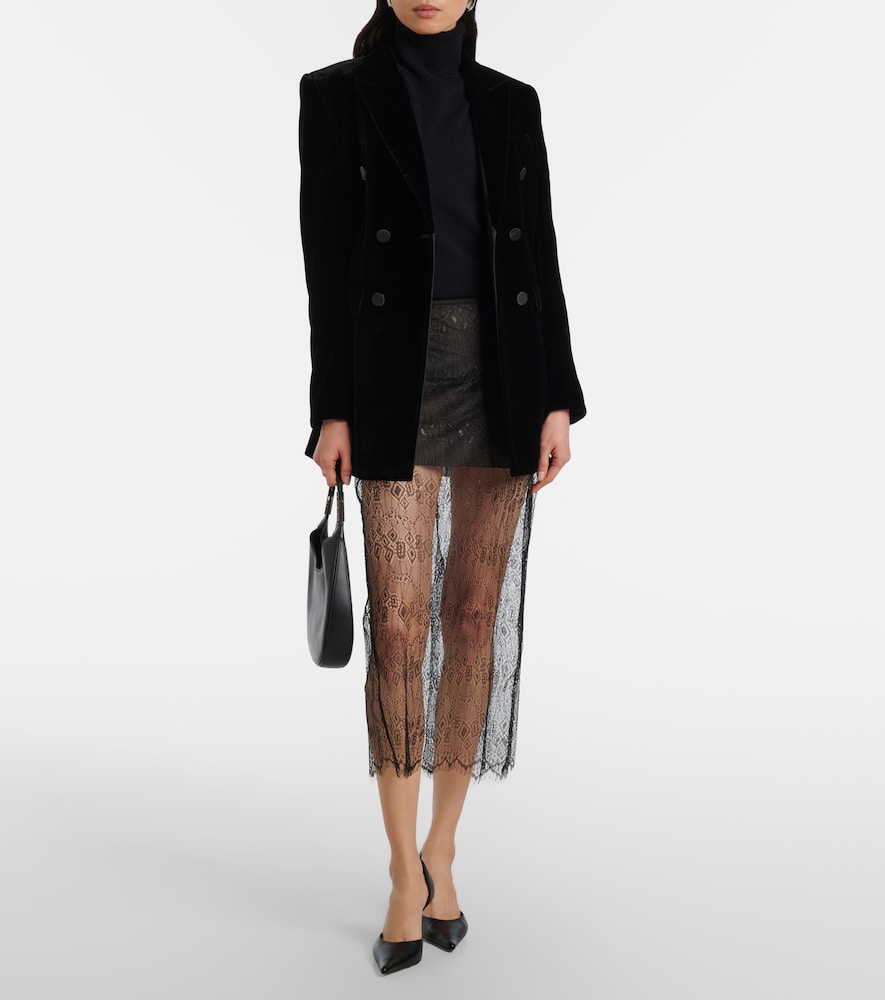  The Frankie Shop The Frankie Shop Alrose Lace Midi Skirt 