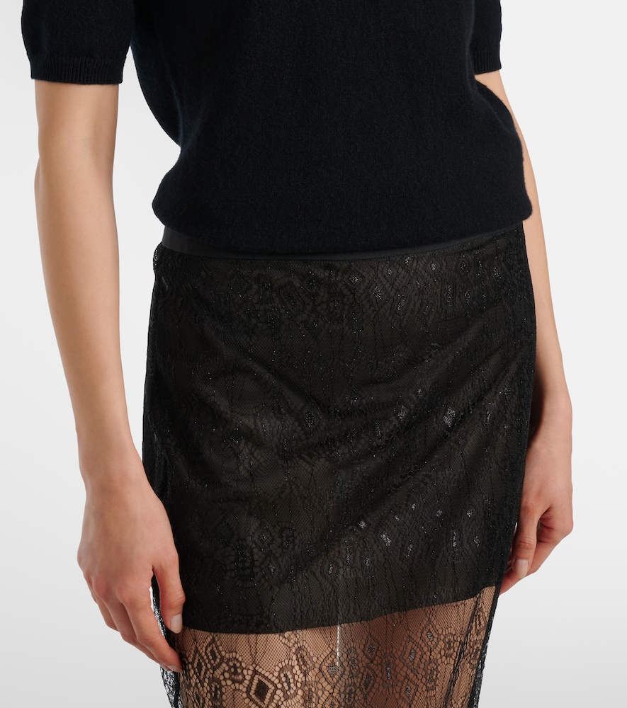  The Frankie Shop The Frankie Shop Midirock Alrose Aus Spitze 