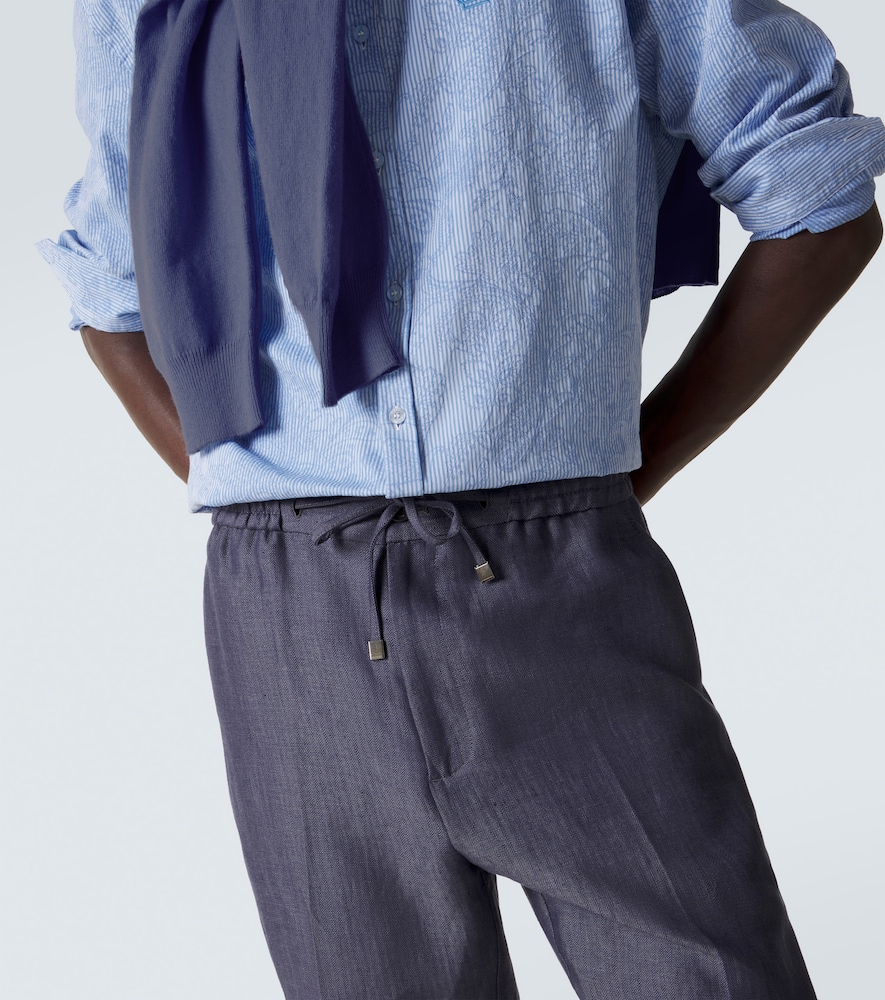  Etro Etro Linen Slim Pants 