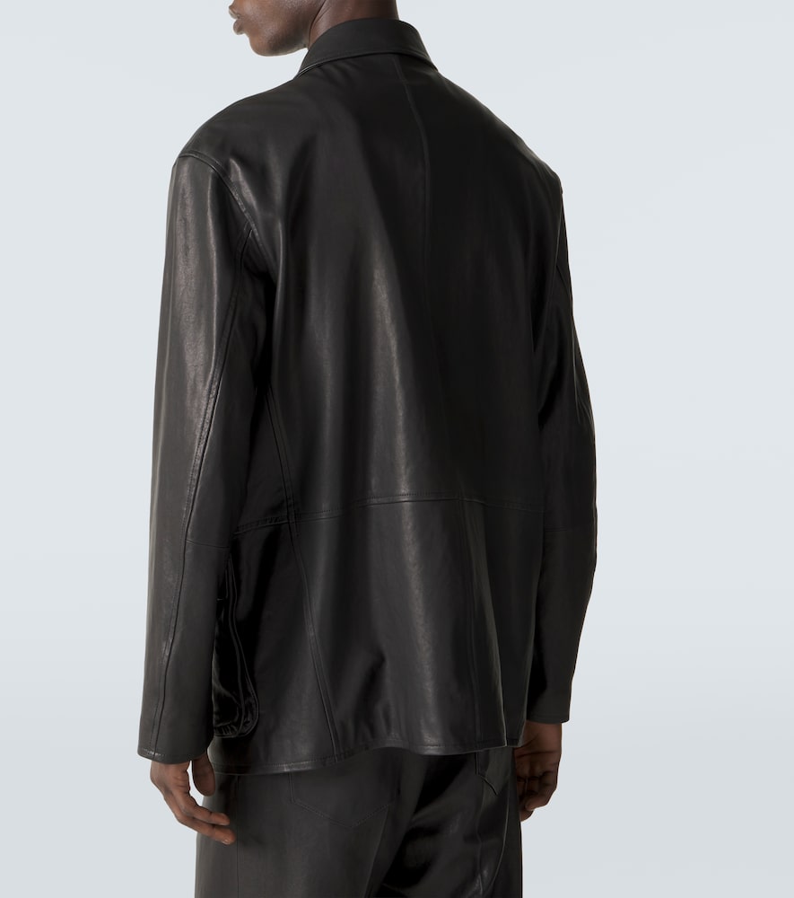 Leather Blouson Jacket