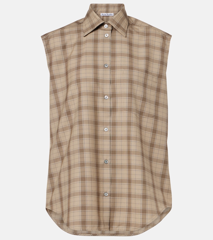 Acne Studios Checked wool shirt