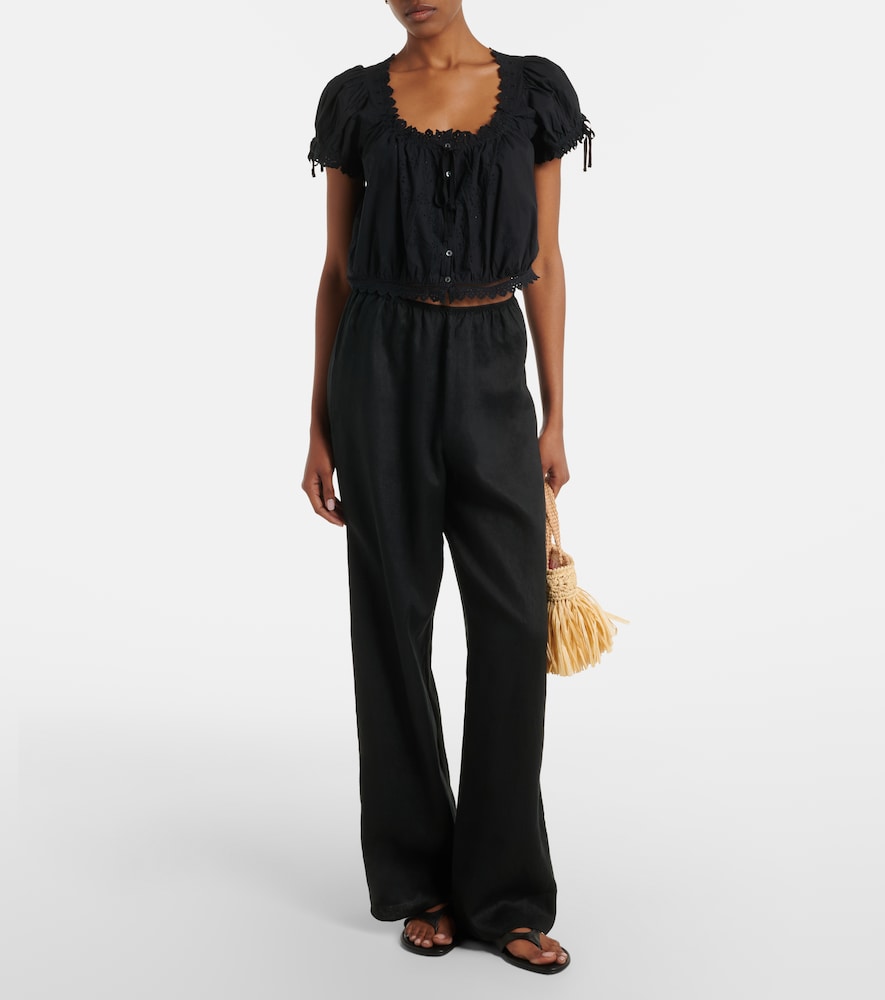 Dôen Nera Embroidered Cotton Top