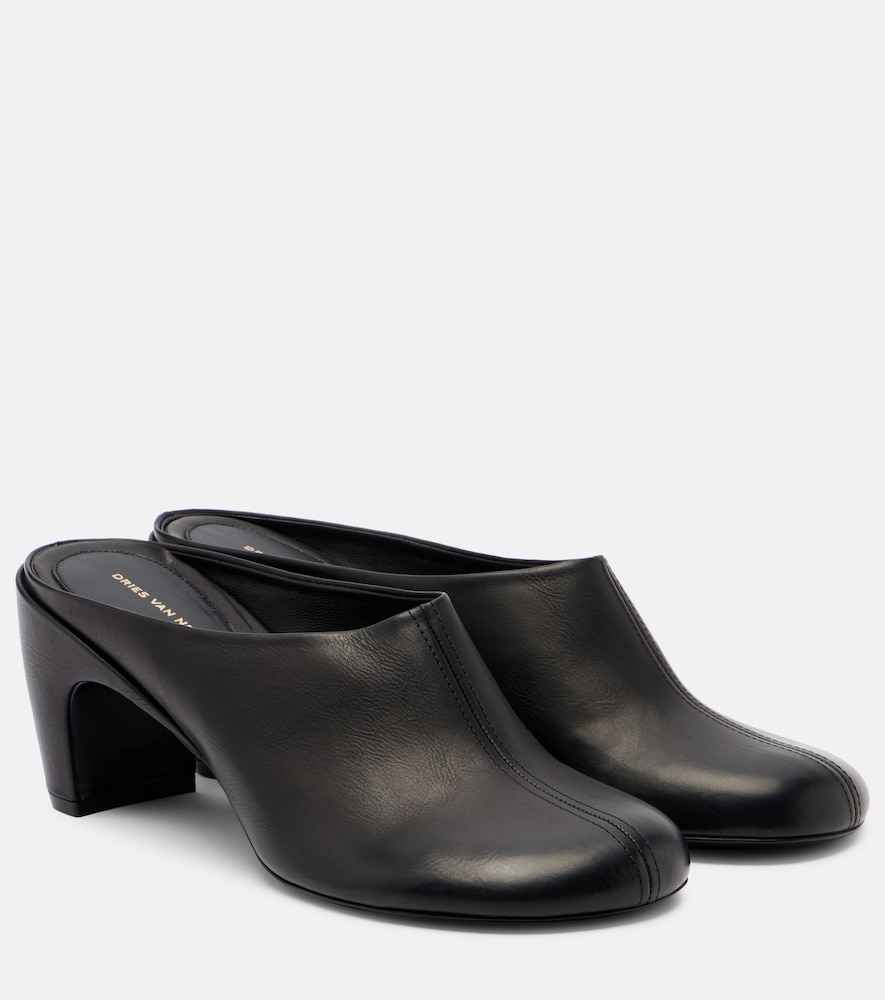 Dries Van Noten Women's Black 65 Leather Mules UK Size 5.5 - Mytheresa