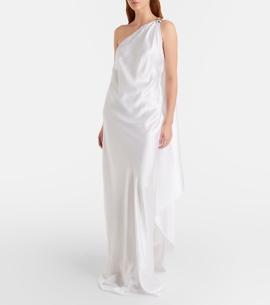 Ralph Lauren Collection Posie one-shoulder satin gown