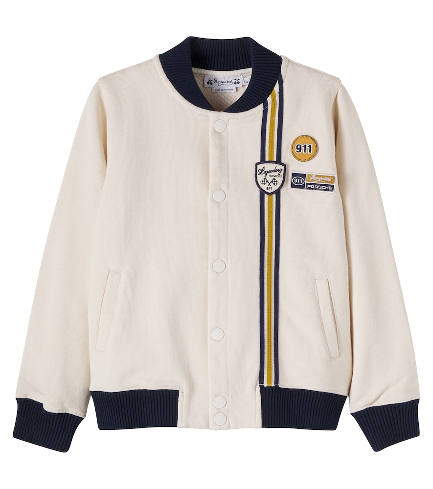 Bonpoint X Porsche Christopher Patch Appliqué Cotton Varsity Jacket