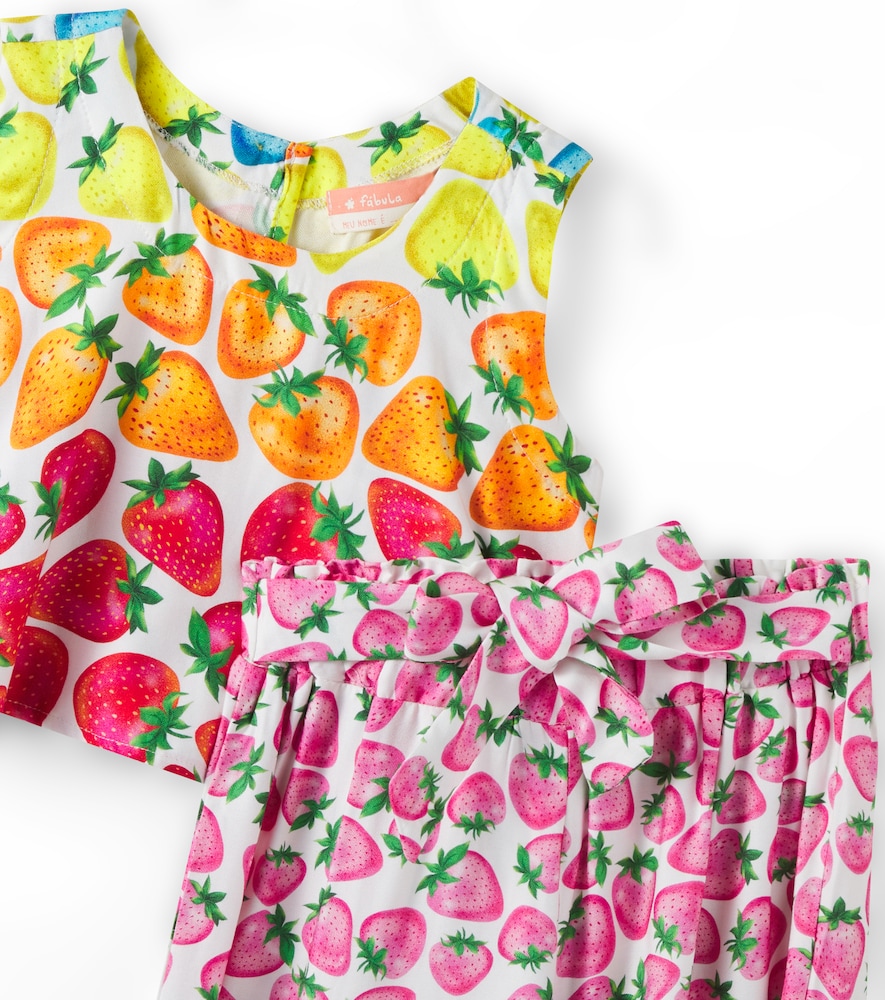  Fabula Fábula Set Morango rainbow Aus Top Und Hose 