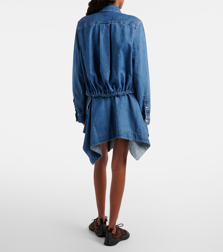  Loewe Loewe Minirock Double L Aus Denim 