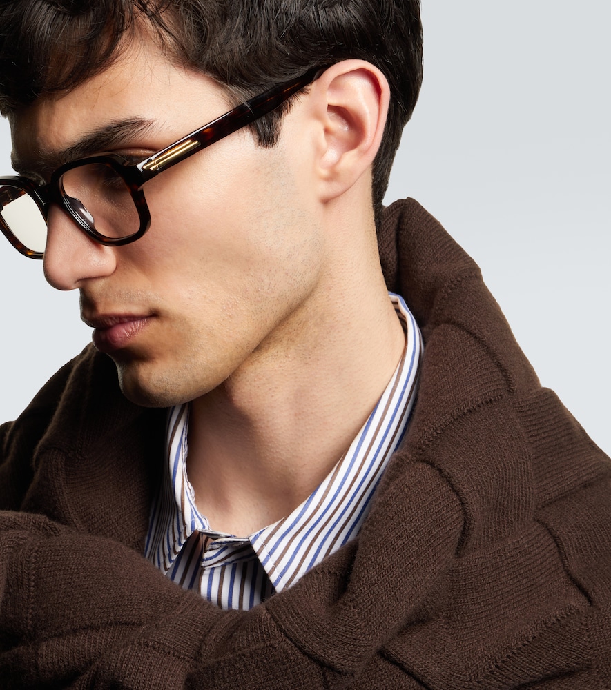  Bottega Veneta Bottega Veneta Stretch Square Glasses 