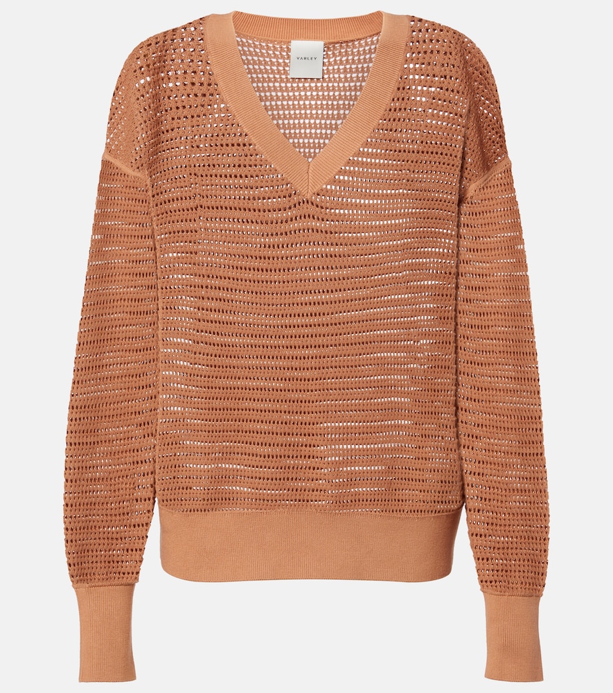 Varley Gaia open-knit cotton sweater