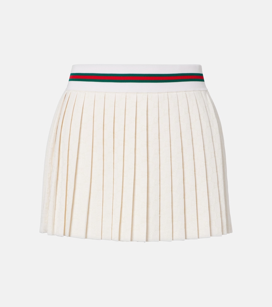 Gucci GG jacquard pleated miniskirt