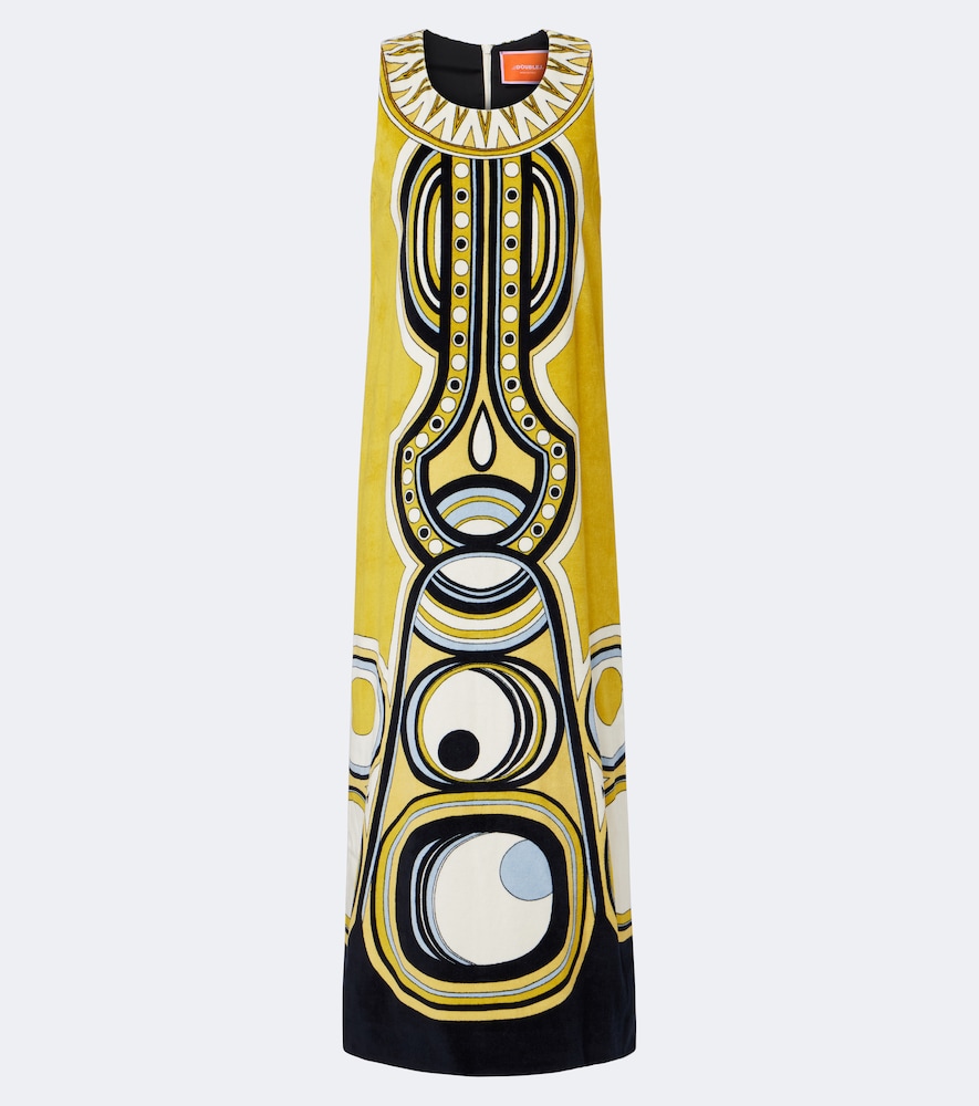 Totem Printed Cotton Midi Dress