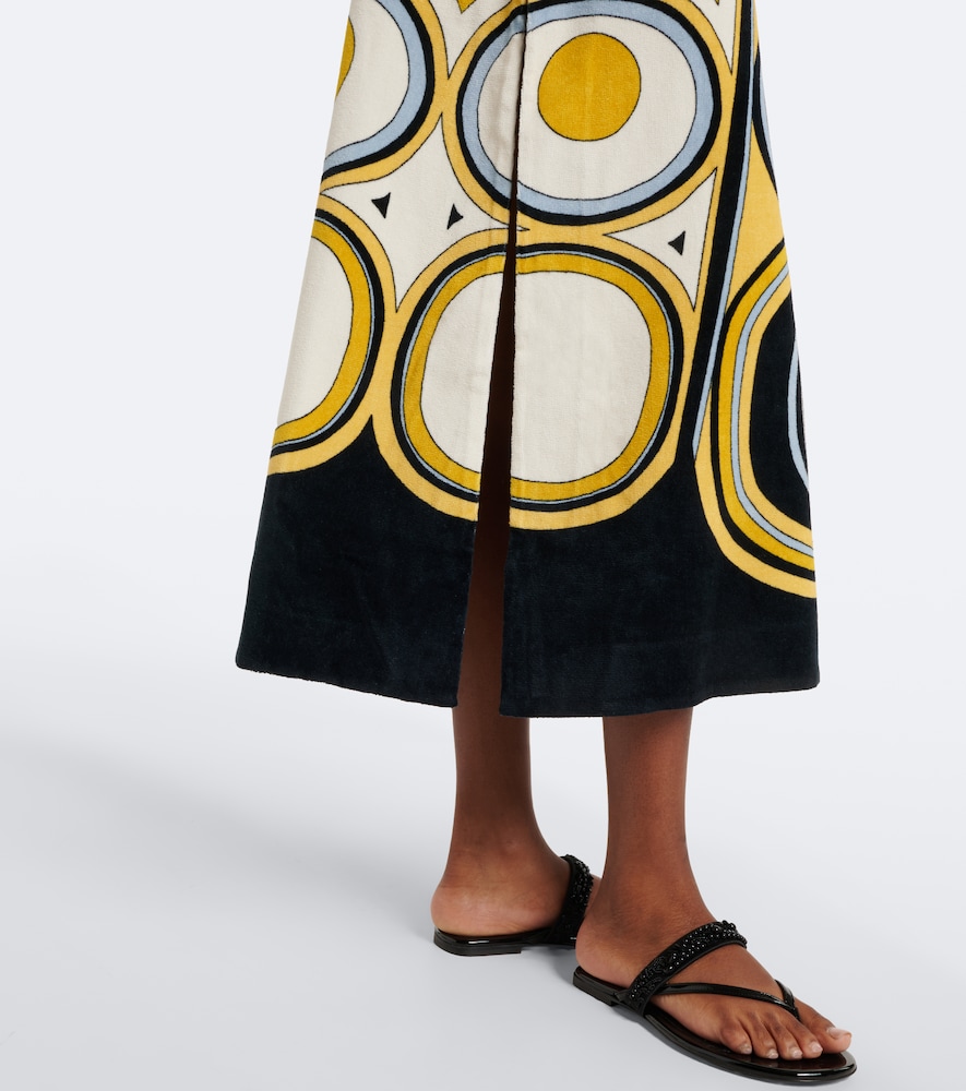 Totem Printed Cotton Midi Dress