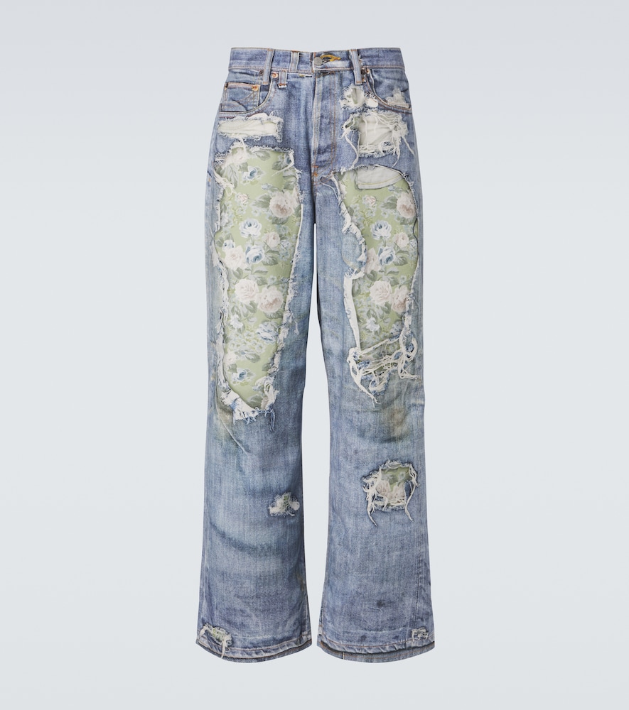 Acne Studios 1981 trompe l'ail wide-leg jeans