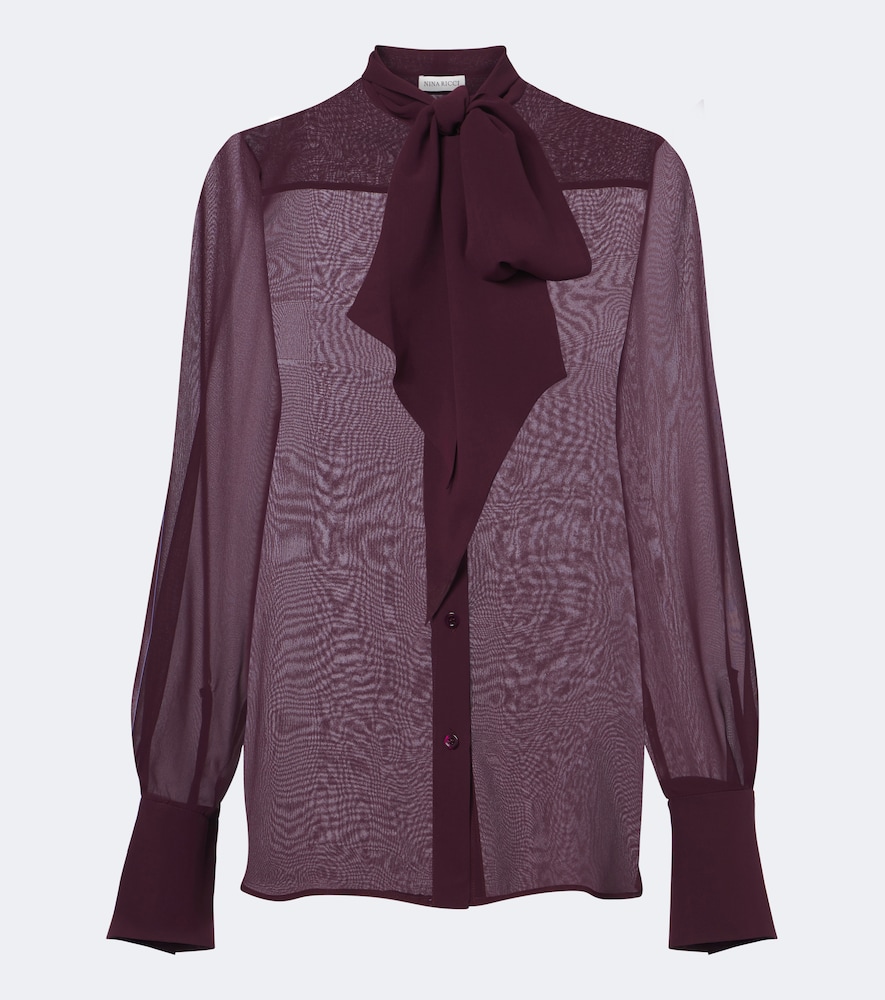 Bluse aus Seidenchiffon