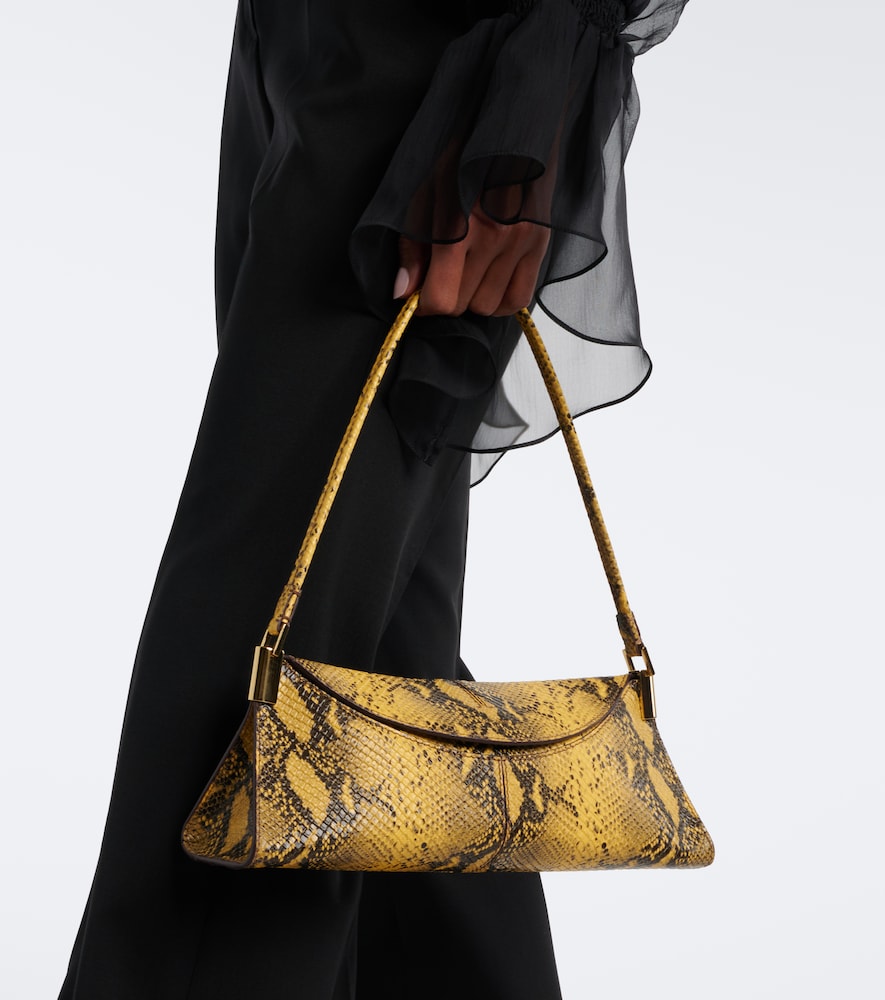 64-83 Small Snake-Effect Shoulder Bag