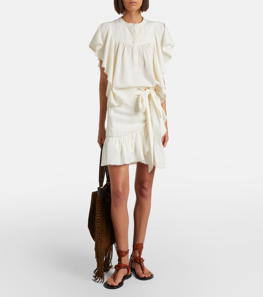 Marant Etoile Mempster ruffled wrap skirt