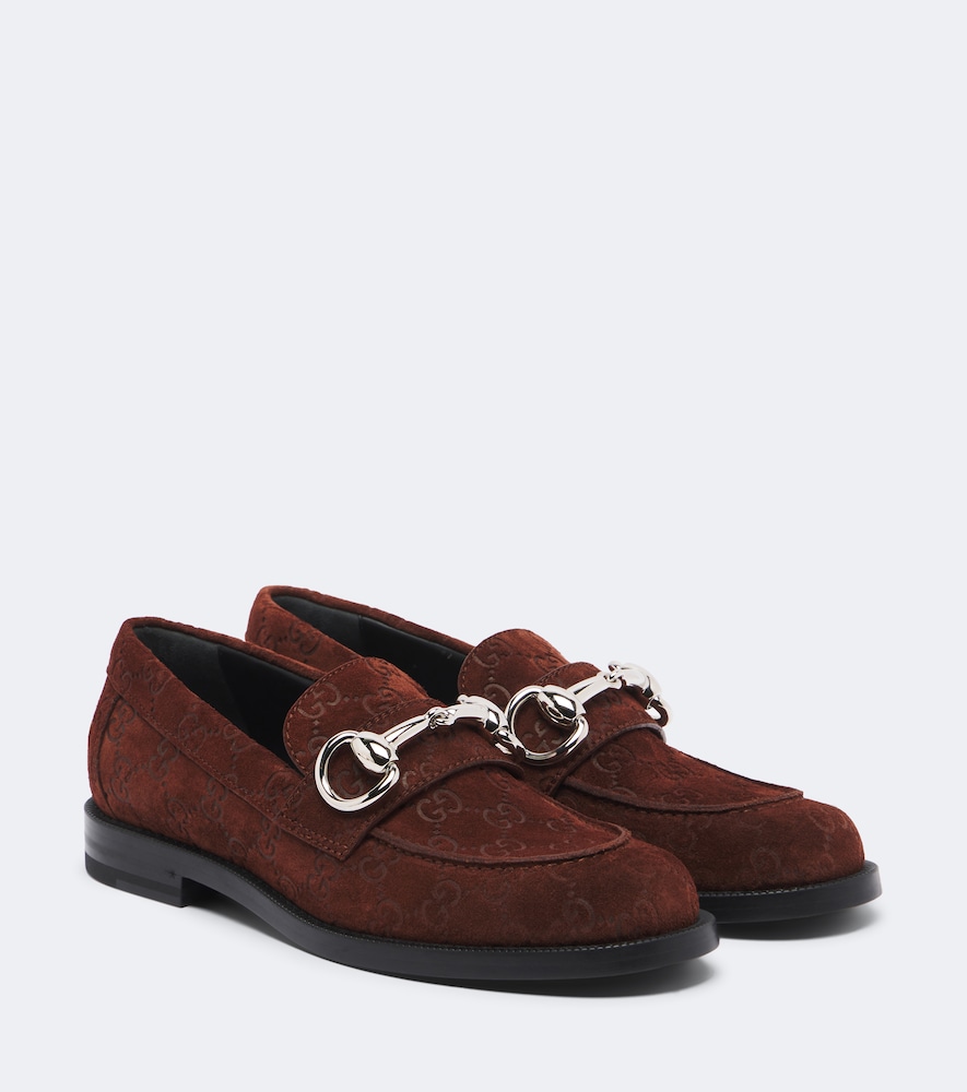 Mocassini Boulevard in suede GG con Horsebit