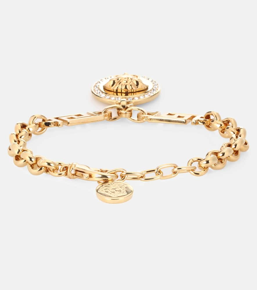 Shop Versace Medusa Bracelet In Gold