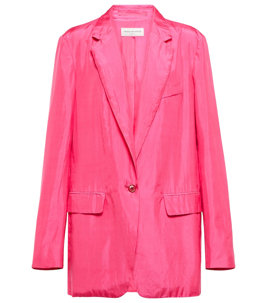 Dries Van Noten Silk and cotton pongee blazer