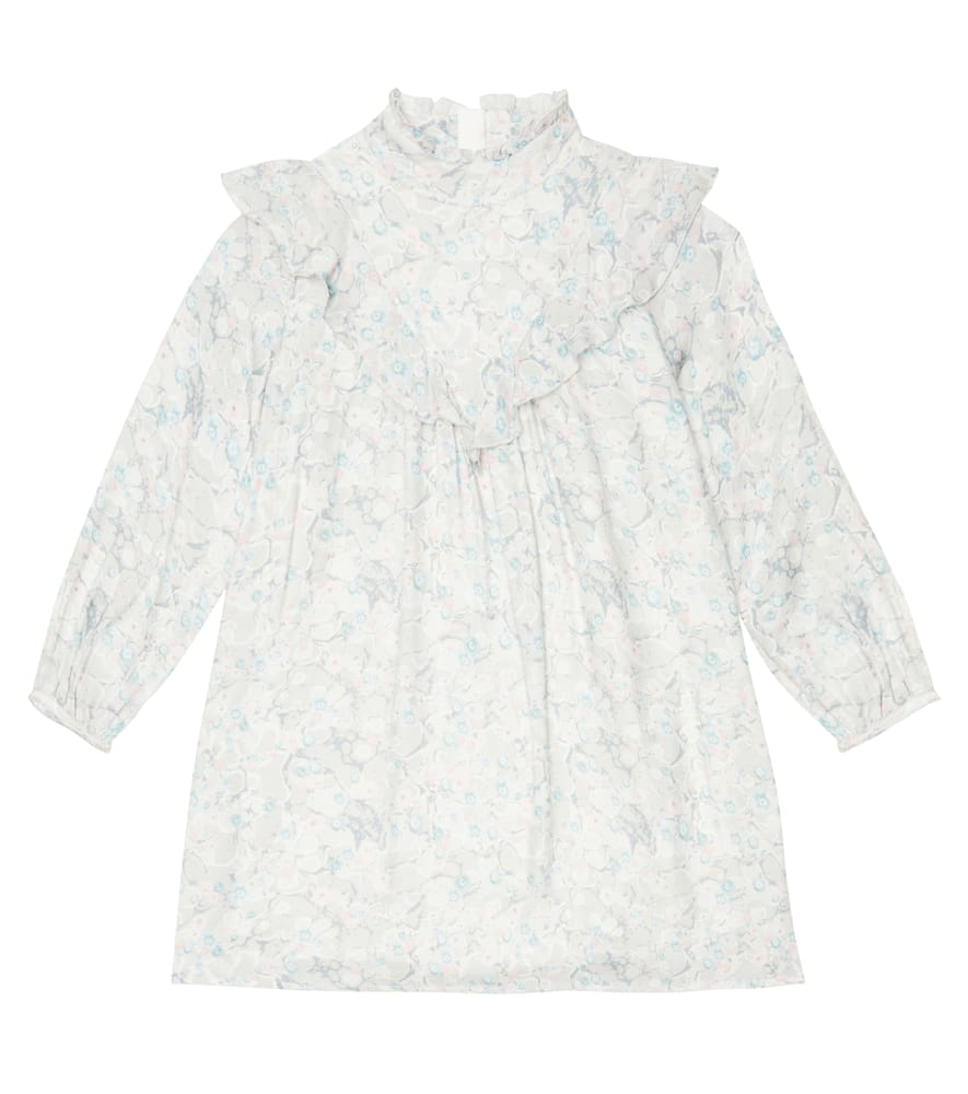 Chloé Kids Floral-printed ruffled dress