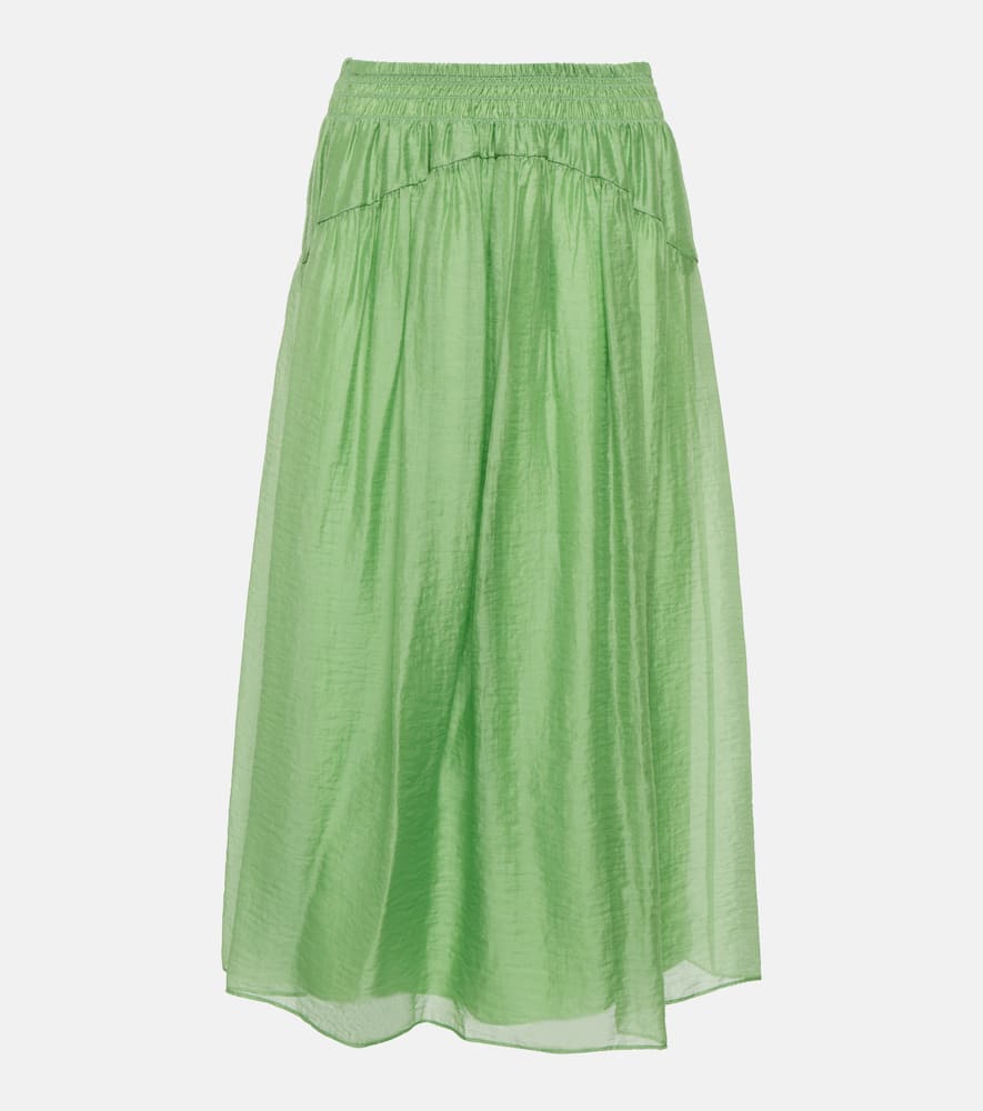 Vince Gathered midi skirt