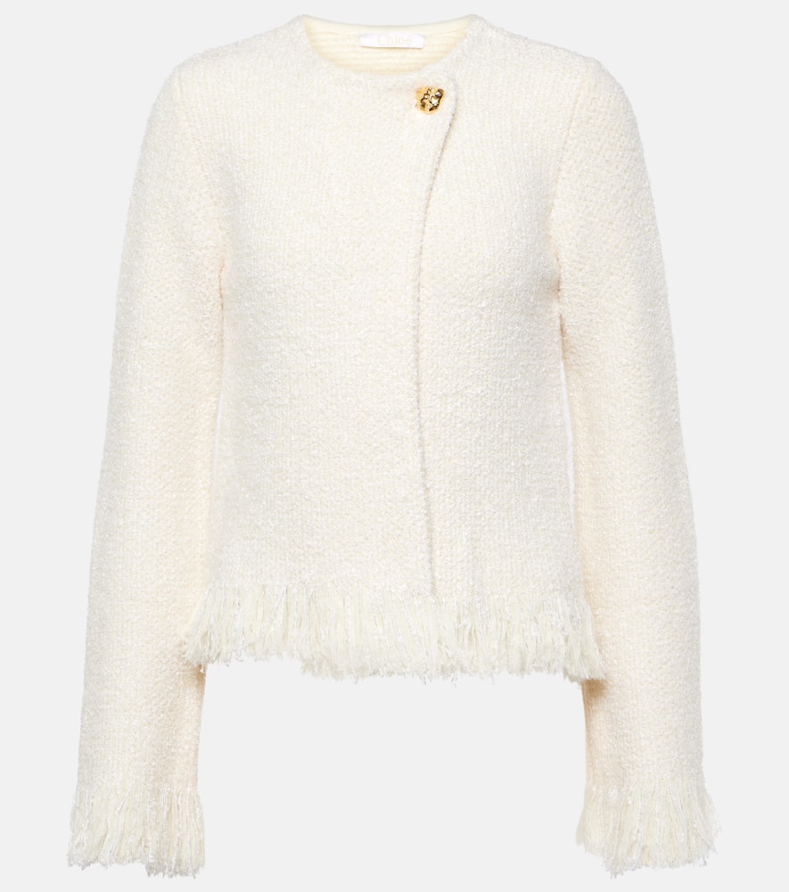 Chloé Wool, silk, and cashmere-blend jacket