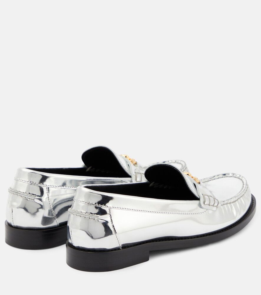  Versace Versace Loafers Medusa '95 Aus Metallic-leder 