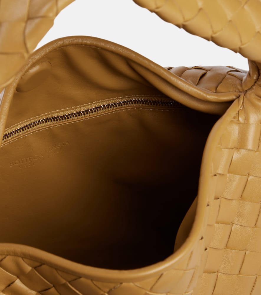Bottega Veneta Hop Small Intrecciato Leather Tote In Brown