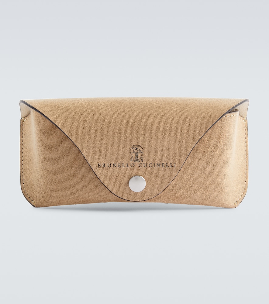  Brunello Cucinelli Brunello Cucinelli Tortoiseshell-effect Browline Sunglasses 