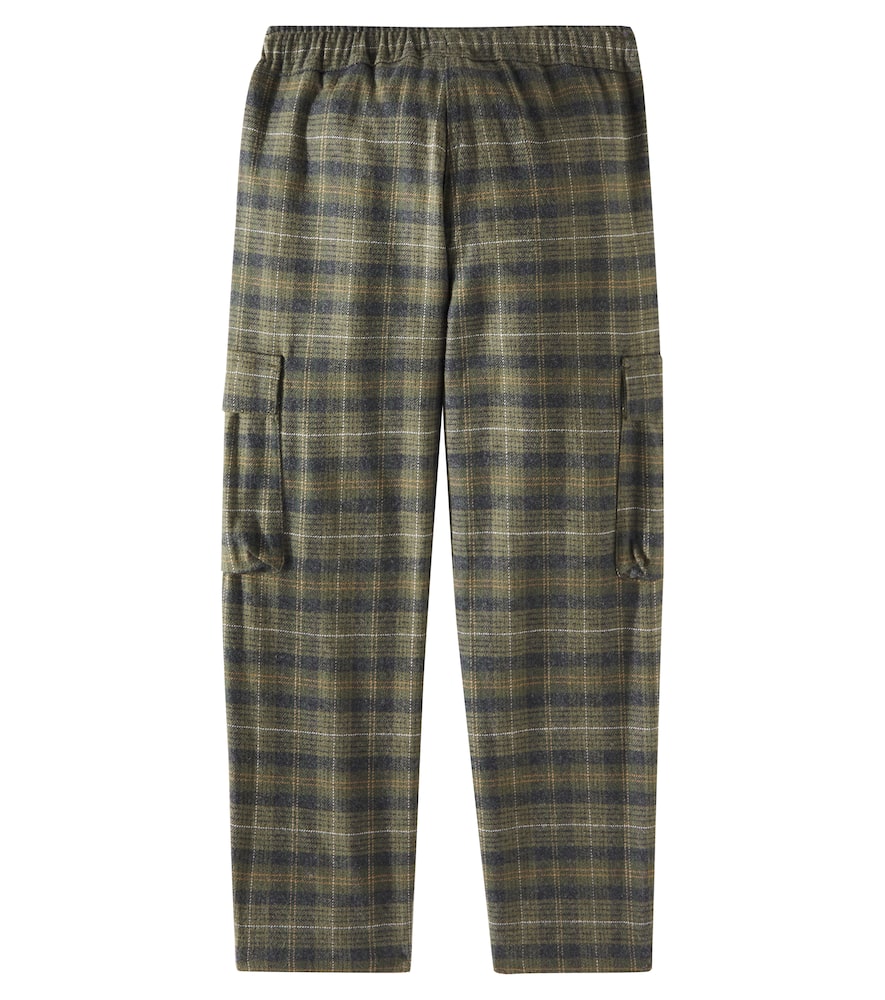 Il Gufo Checked Cargo Pants In Multicoloured