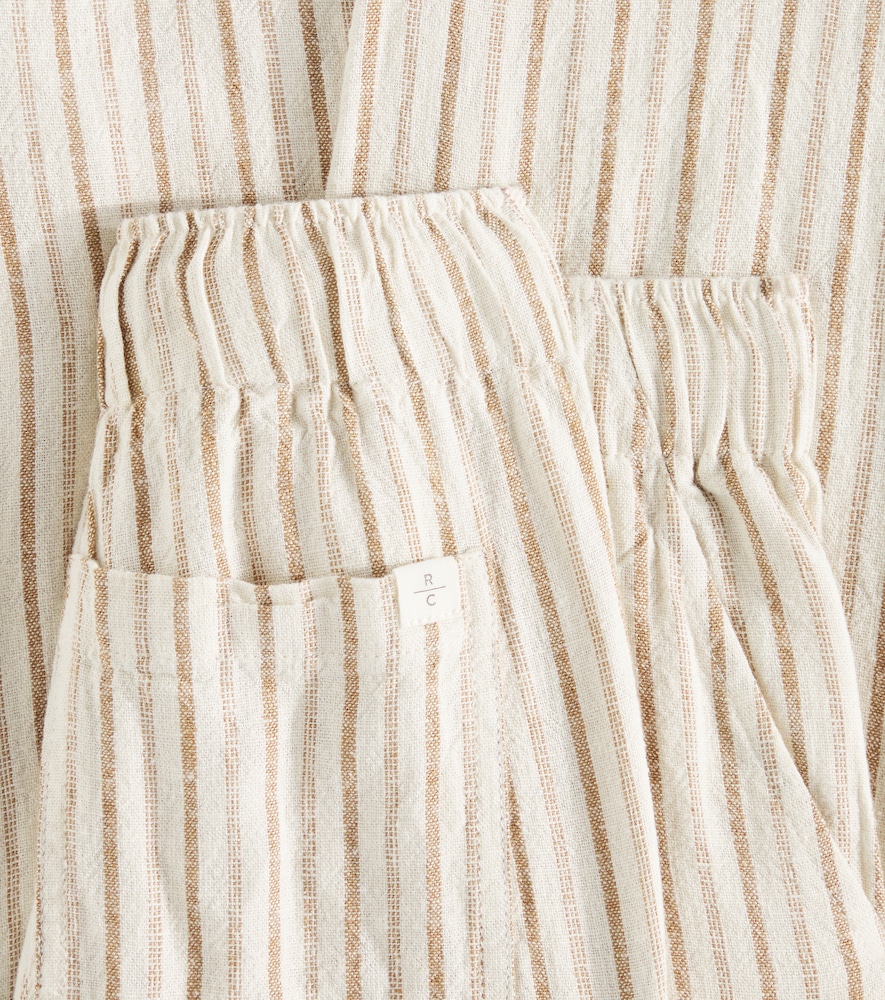  Rylee + Cru Rylee + Cru Kalen Linen-blend Straight Pants 