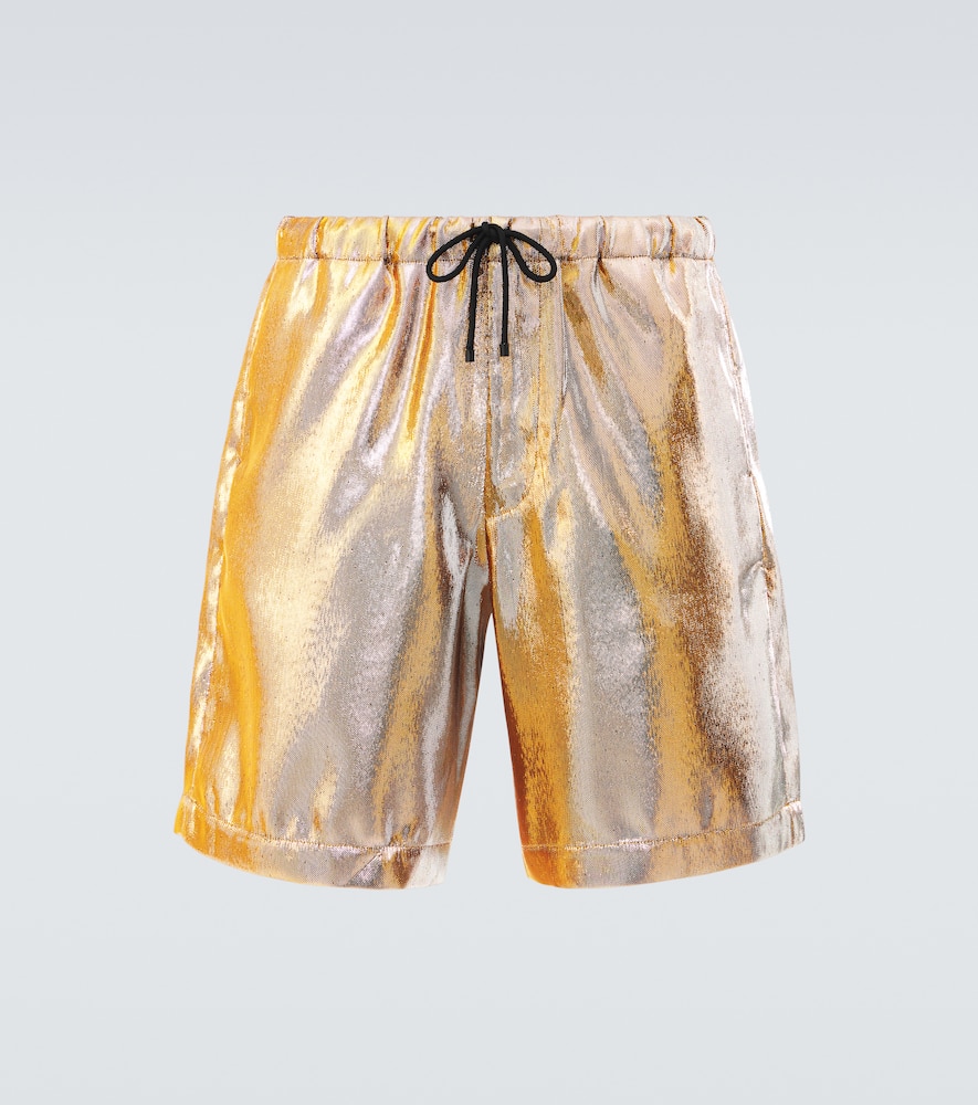 Dries Van Noten Piperi Gold Shorts