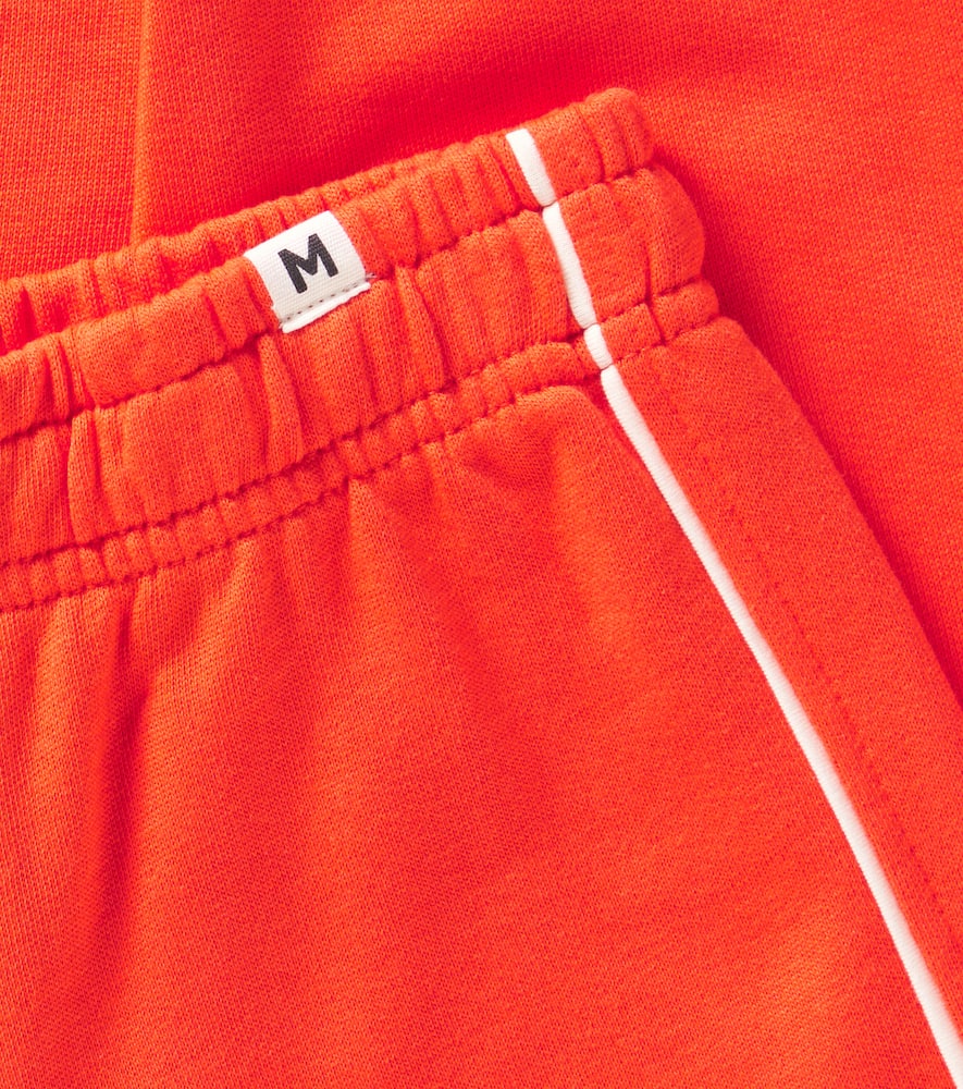 Mini Rodini Piping Cotton Sweatpants In Red