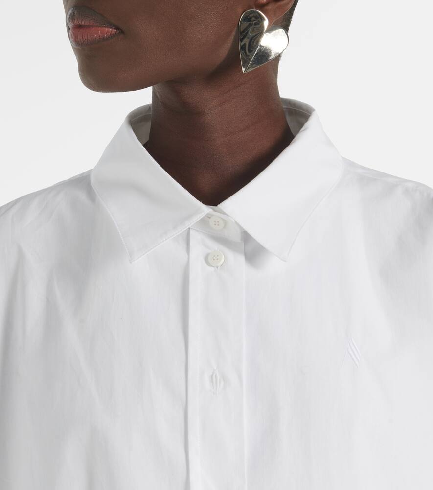 Attico Asymmetric Oversized Shirt In White