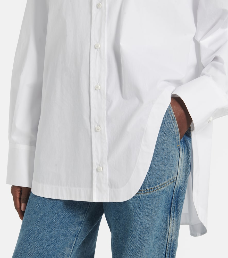 Attico Asymmetric Oversized Shirt In White