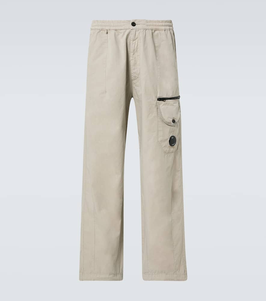 C.p. Company C. P. Company Lens Cotton Cargo Pants In Grün