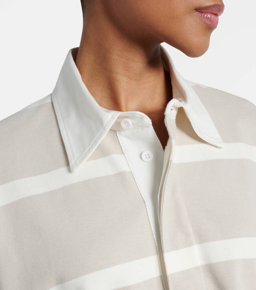 Citizen Of Humanity Aris Rugby Top In Sandatlas Pashmina Stripe In Multicoloured