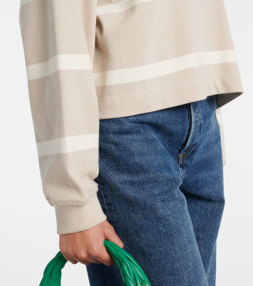 Citizen Of Humanity Aris Rugby Top In Sandatlas Pashmina Stripe In Multicoloured