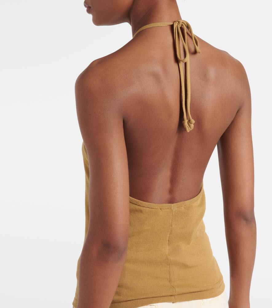 Lemaire Knitted Halterneck Cotton Top