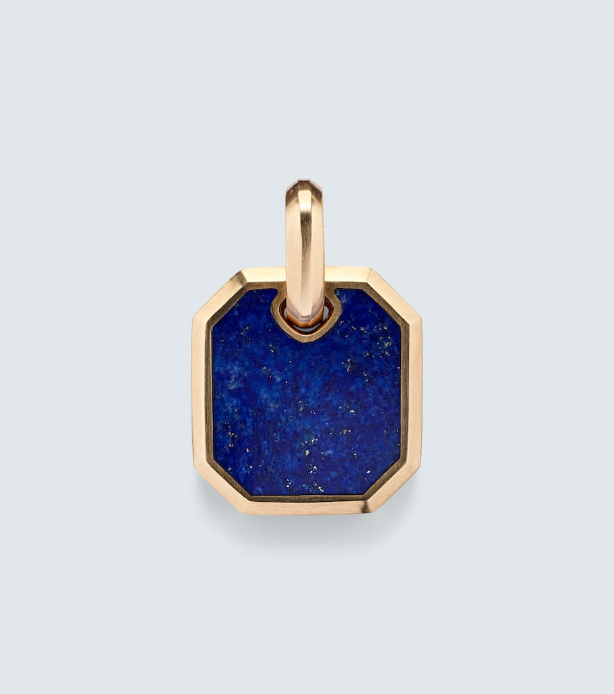 Amulet 18kt gold pendant with lapis lazuli