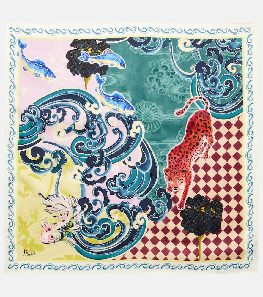 Alémais Rochester printed silk scarf