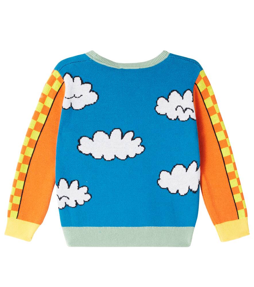Stella Mccartney Printed Cotton Sweater In Multi