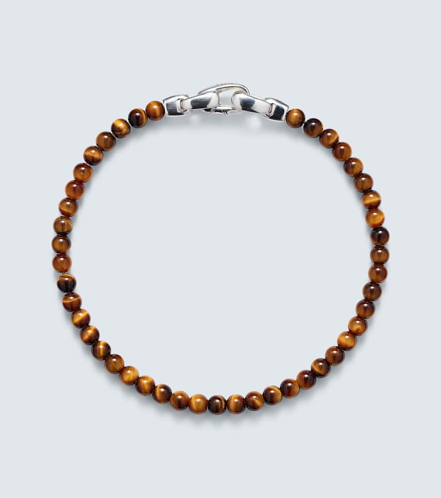 Spiritual Beads sterling silver bracelet with tiger's eye