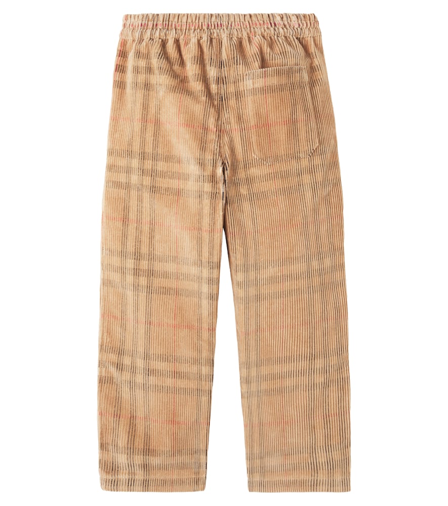  Burberry Kids Burberry Kids Hose Burberry Check Aus Baumwoll-cord 