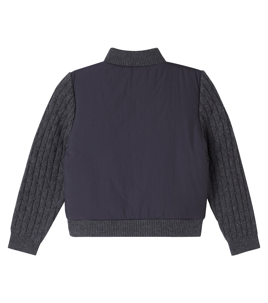  Bonpoint Bonpoint Jacke Jarod Aus Rippstrick 