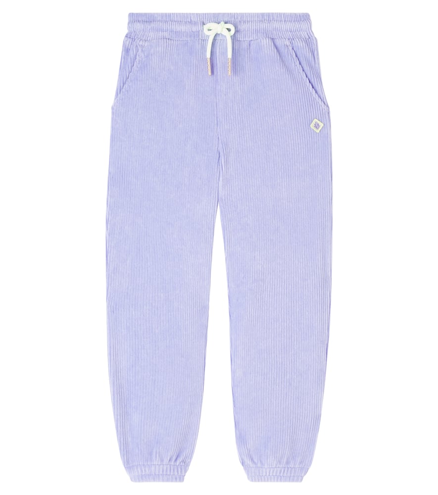 Scotch & Soda Cotton-blend Corduroy Sweatpants In Purple