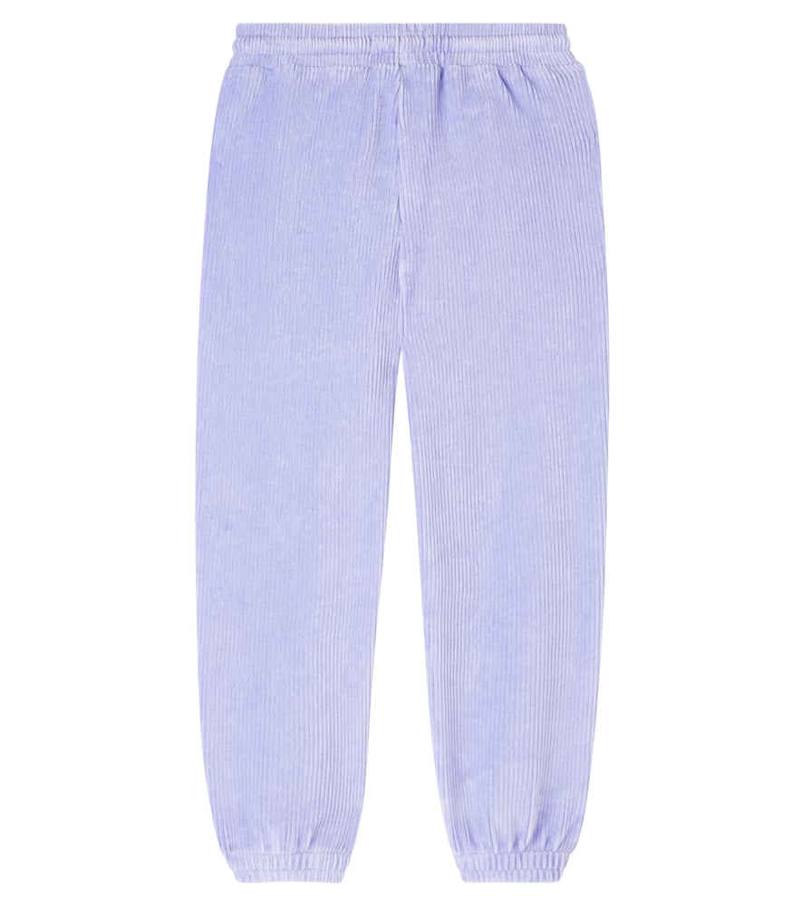 Scotch & Soda Cotton-blend Corduroy Sweatpants In Purple