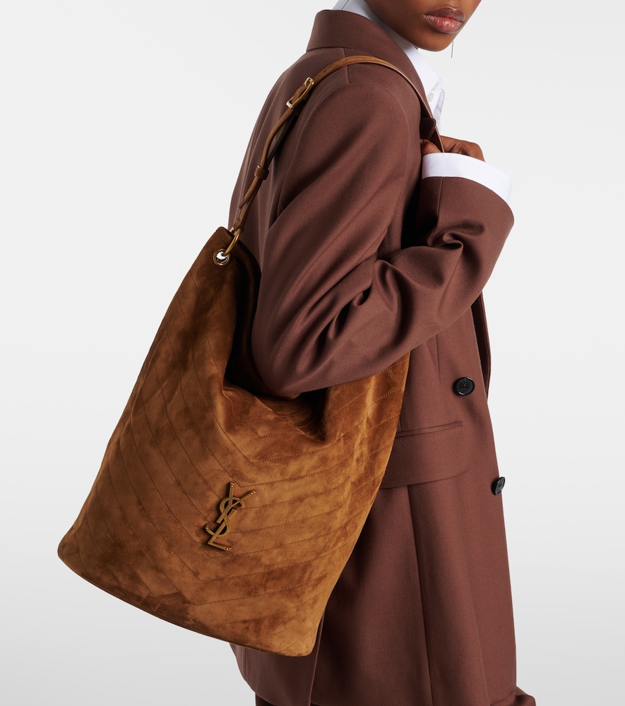 Saint Laurent Niki Cassandre suede bucket bag