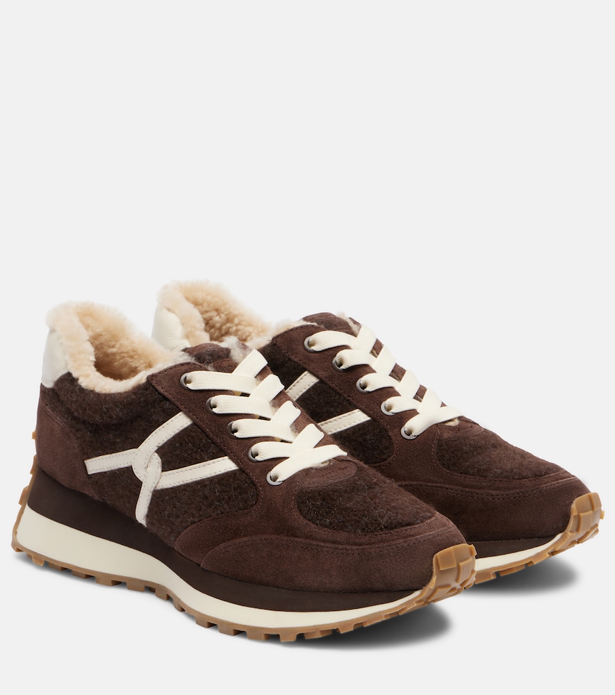 Veronica Beard Valentina suede-trimmed leather sneakers | Thumbnail 6 Veronica Beard Valentina suede-trimmed leather sneakers | Thumbnail 6