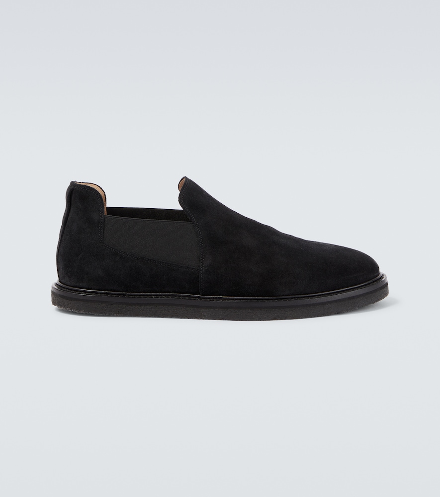 The Row The Row Parker suede slip-on shoes　The Row パーカー スエード スリッポン シューズ